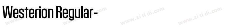 Westerion Regular字体转换 Westerion Regular字体转换